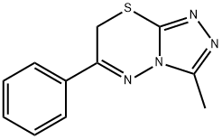3-METHYL-6-PHENYL-7H-[1,2,4]TRIAZOLO[3,4-B][1,3,4]THIADIAZINE 结构式