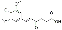 4-OXO-6-(3,4,5-TRIMETHOXYPHENYL)HEX-5-ENOIC ACID 结构式