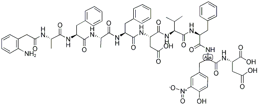 ABZ-ALA-PHE-ALA-PHE-ASP-VAL-PHE-TYR: NO2-ASP 结构式