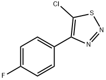5-氯-4-(4-氟苯基)-1,2,3-噻二唑 结构式