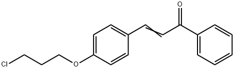 3-[4-(3-CHLOROPROPOXY)PHENYL]-1-PHENYLPROP-2-EN-1-ONE 结构式