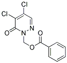 (4,5-Dichloro-6-oxo-1,6-dihydropyridazin-1-yl)methyl benzoate 结构式