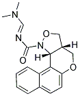 N-[(DIMETHYLAMINO)METHYLENE]-3A,11C-DIHYDRO-3H-BENZO[5,6]CHROMENO[4,3-C]ISOXAZOLE-1(4H)-CARBOXAMIDE 结构式