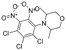 3,5-DIMETHYL-4-(2,3,4-TRICHLORO-5,6-DINITROPHENYL)MORPHOLINE 结构式