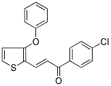 1-(4-CHLOROPHENYL)-3-(3-PHENOXY-2-THIENYL)PROP-2-EN-1-ONE 结构式