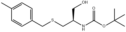 BOC-(S)-2-AMINO-3-[(4-METHYLBENZYL)THIO]-1-PROPANOL 结构式