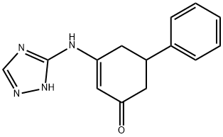 5-PHENYL-3-(3H-2,3,5-TRIAZOLYLAMINO)CYCLOHEX-2-EN-1-ONE 结构式