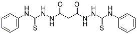 N-(((PHENYLAMINO)THIOXOMETHYL)AMINO)-N'-(((PHENYLAMINO)THIOXOMETHYL)AMINO)PROPANE-1,3-DIAMIDE 结构式