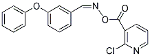 2-CHLORO-3-[(([(3-PHENOXYPHENYL)METHYLENE]AMINO)OXY)CARBONYL]PYRIDINE 结构式