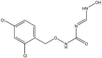 N-[(2,4-DICHLOROBENZYL)OXY]-N-[(HYDROXYIMINO)METHYL]UREA 结构式
