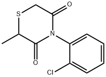 4-(2-CHLOROPHENYL)-2-METHYL-3,5-THIOMORPHOLINEDIONE 结构式