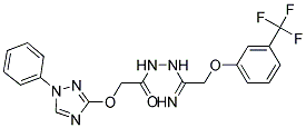 2-[(1-PHENYL-1H-1,2,4-TRIAZOL-3-YL)OXY]-N'-(2-[3-(TRIFLUOROMETHYL)PHENOXY]ETHANIMIDOYL)ACETOHYDRAZIDE 结构式