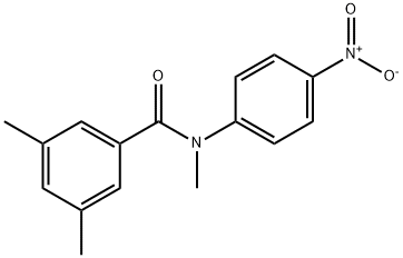 N,3,5-TRIMETHYL-N-(4-NITROPHENYL)BENZENECARBOXAMIDE 结构式