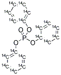 TRIPHENYLPHOSPHATE, [14C(U)] 结构式