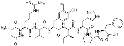 ([125I]-TYR)-ANGIOTENSIN II 结构式