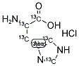 L-HISTIDINE HCL H2O (U-13C6) 结构式