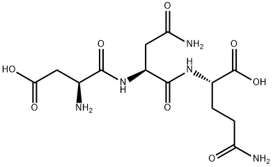 H-ASP-ASN-GLN-OH 结构式