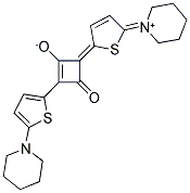 1,3-BIS(5-PIPERDINO-THIEN-2-YL)-2-OXO-CYCLOBUTENYLIUM-4-OLAT 结构式