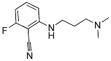 2-([3-(DIMETHYLAMINO)PROPYL]AMINO)-6-FLUOROBENZONITRILE 结构式