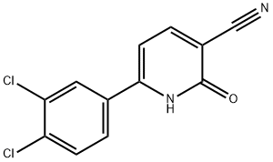 6-(3,4-DICHLOROPHENYL)-2-OXO-1,2-DIHYDRO-3-PYRIDINECARBONITRILE 结构式