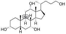 5-BETA-CHOLAN-3-ALPHA, 7-ALPHA, 12-ALPHA, 24-TETROL 结构式