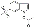 ACETIC ACID, [6-(METHYLSULPHONYL)INDOL-1-YL] ESTER 结构式