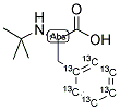 L-PHENYLALANINE-N-T-BOC (RING-13C6) 结构式