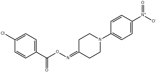 4-([(4-CHLOROBENZOYL)OXY]IMINO)-1-(4-NITROPHENYL)PIPERIDINE 结构式