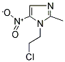 1-(2-CHLOROETHYL)-2-METHYL-5-NITRO-1H-IMIDAZOLE 结构式