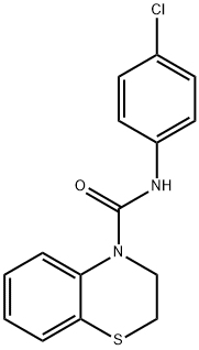 N-(4-氯苯基)-2,3-二氢-4H-苯并[B][1,4]噻嗪-4-甲酰胺 结构式