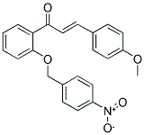 3-(4-METHOXYPHENYL)-1-(2-[(4-NITROBENZYL)OXY]PHENYL)PROP-2-EN-1-ONE 结构式