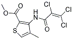 METHYL 4-METHYL-3-[(2,3,3-TRICHLOROACRYLOYL)AMINO]THIOPHENE-2-CARBOXYLATE 结构式