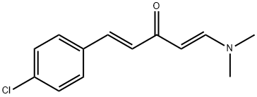 (1E,4E)-1-(4-氯苯基)-5-(二甲氨基)戊烷-1,4-二烯-3-酮 结构式