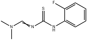 N-[(DIMETHYLAMINO)METHYLENE]-N'-(2-FLUOROPHENYL)THIOUREA 结构式