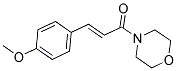 4-[(2E)-3-(4-METHOXYPHENYL)PROP-2-ENOYL]MORPHOLINE 结构式