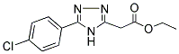 ETHYL 2-[5-(4-CHLOROPHENYL)-4H-1,2,4-TRIAZOL-3-YL]ACETATE 结构式