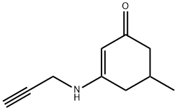 5-METHYL-3-(PROP-2-YNYLAMINO)CYCLOHEX-2-EN-1-ONE 结构式