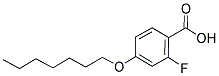 2-FLUORO-4-N-HEPTYLOXYBENZOIC ACID 结构式