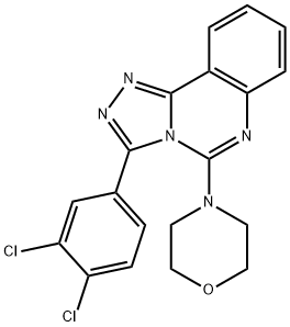 3-(3,4-Dichlorophenyl)-5-morpholino[1,2,4]triazolo[4,3-c]quinazoline 结构式