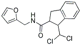 N2-(2-FURYLMETHYL)-1-(DICHLOROMETHYL)INDANE-2-CARBOXAMIDE 结构式