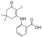 2-((2-Iodo-5,5-dimethyl-3-oxocyclohex-1-enyl)amino)benzoic acid 结构式