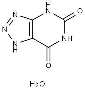 8-AZAXANTHINE MONOHYDRATE 结构式