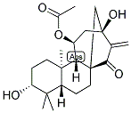 11-ACETOXY-3,13-DIHYDROXY-16-KAUREN-15-ONE 结构式