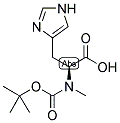 N-叔丁氧羰基-N-甲基-L-组氨酸 结构式