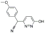2-(6-Hydroxy-3-pyridazinyl)-2-(4-methoxyphenyl)acetonitrile 结构式