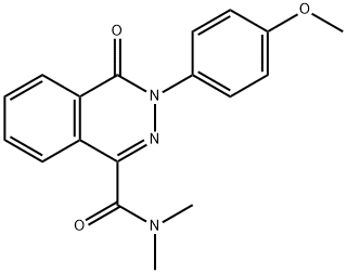 3-(4-Methoxyphenyl)-N,N-dimethyl-4-oxo-3,4-dihydro-1-phthalazinecarboxamide 结构式