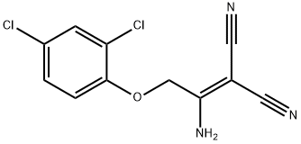 2-[1-AMINO-2-(2,4-DICHLOROPHENOXY)ETHYLIDENE]MALONONITRILE 结构式