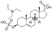 5-PREGNEN-3-BETA, 17-DIOL-20-ONE SULPHATE, TRIETHYL AMMONIUM SALT 结构式