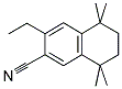 3-ETHYL-5,5,8,8-TETRAMETHYL-5,6,7,8-TETRAHYDRO-NAPHTHALENE-2-CARBONITRILE 结构式