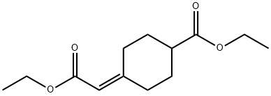 ETHYL 4-(2-ETHOXY-2-OXOETHYLIDENE)CYCLOHEXANE-1-CARBOXYLATE 结构式